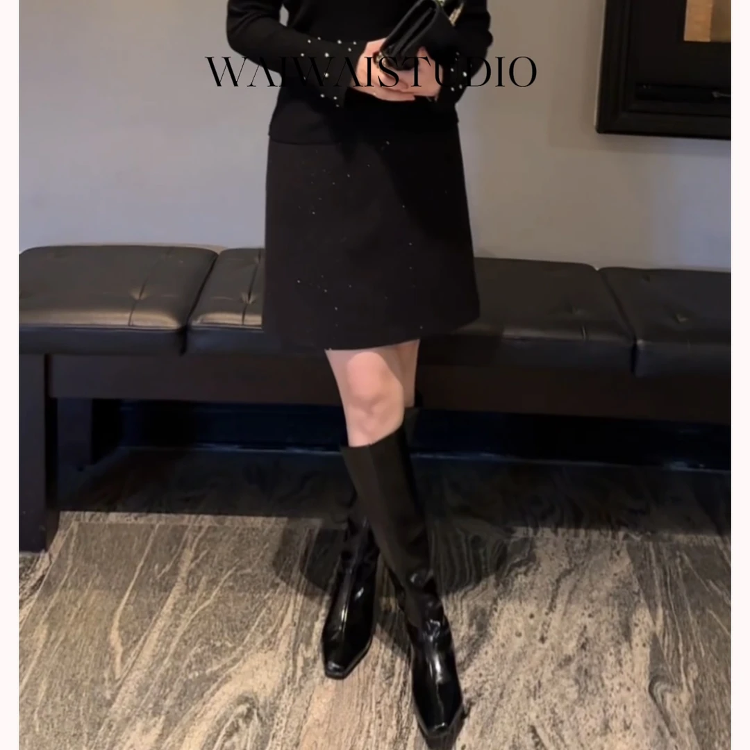 【穿搭引力】显瘦撒银氛围感“人手必备”小A半身裙 24A401