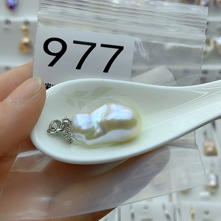 淡水珍珠颈饰银S925镶嵌