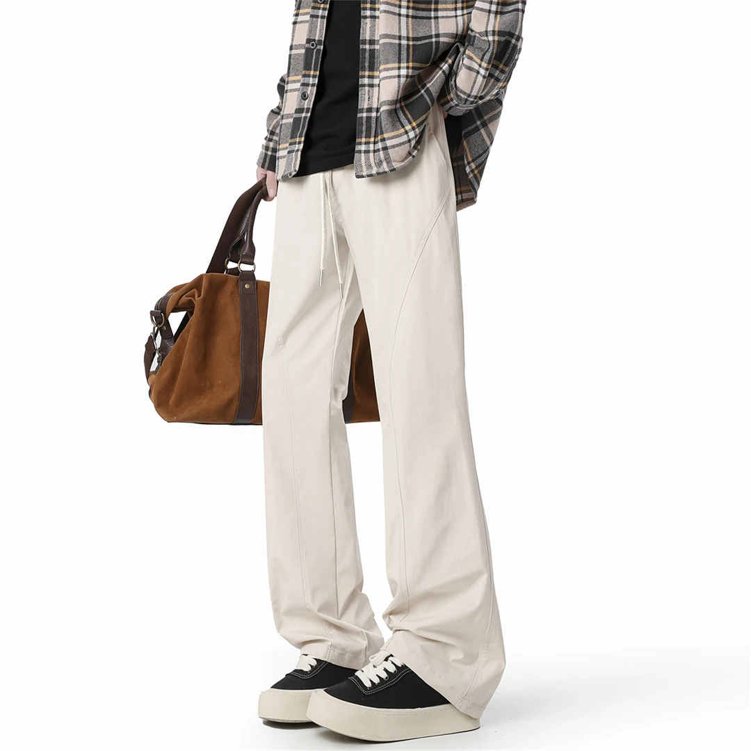 复古长裤休闲裤微喇裤子新款夏季薄款速干穿搭三防冲锋裤工装裤