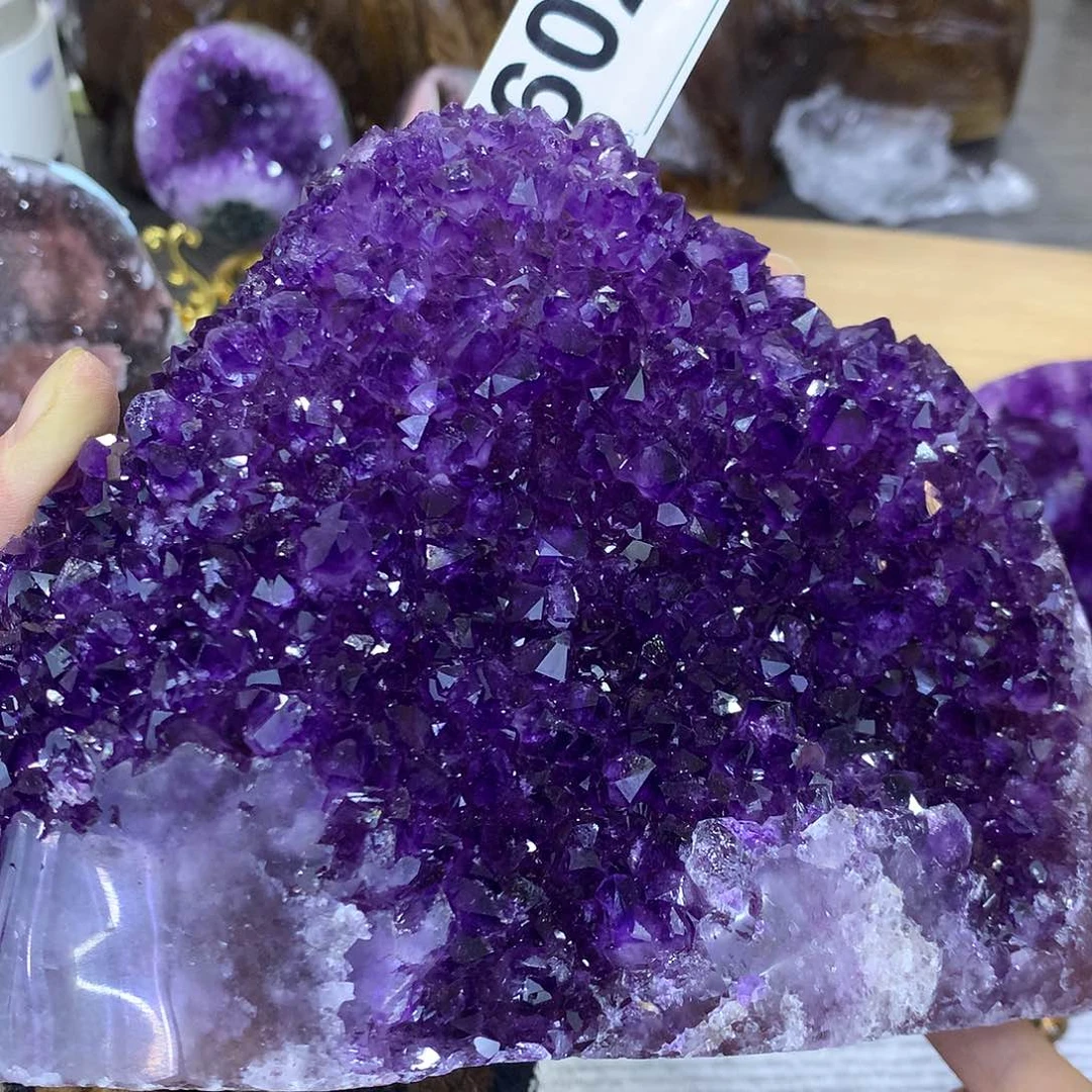 紫晶珠宝半成品未镶嵌墨*602