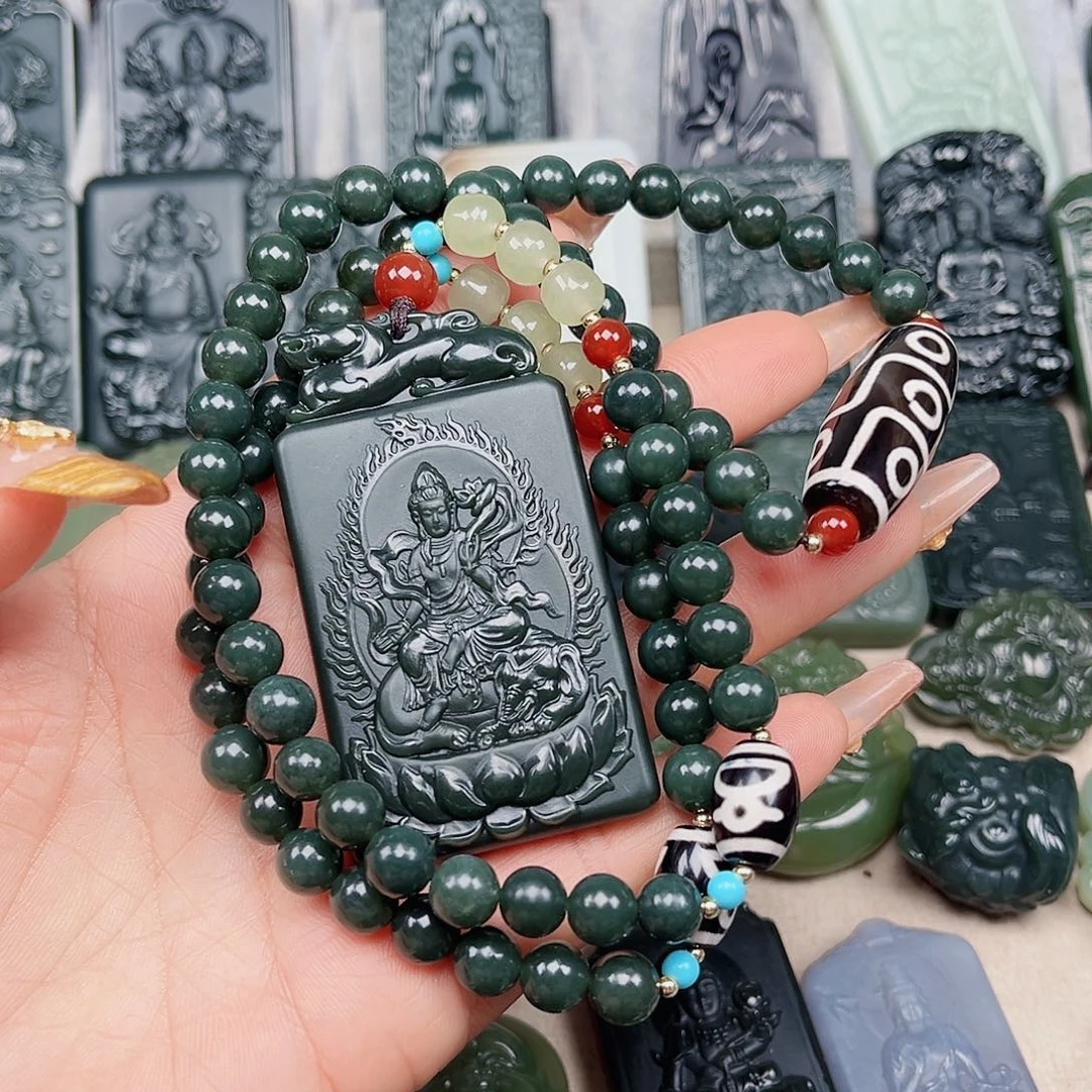 和田玉颈饰未镶嵌