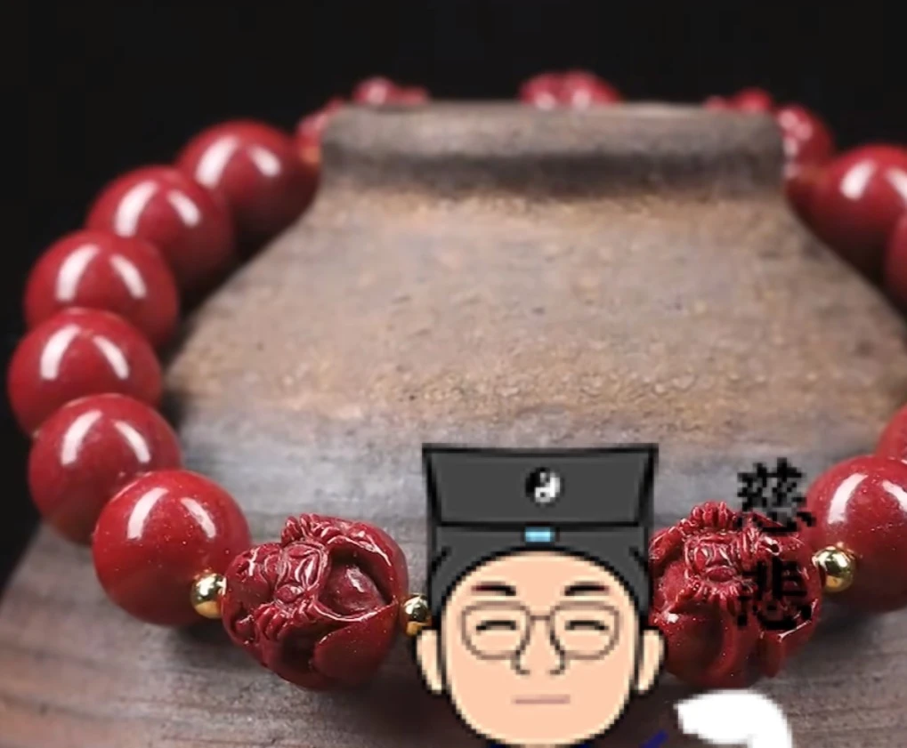 【正一道门】师傅纯手工正品真朱砂原矿晶体砂手串手链男女情侣同款