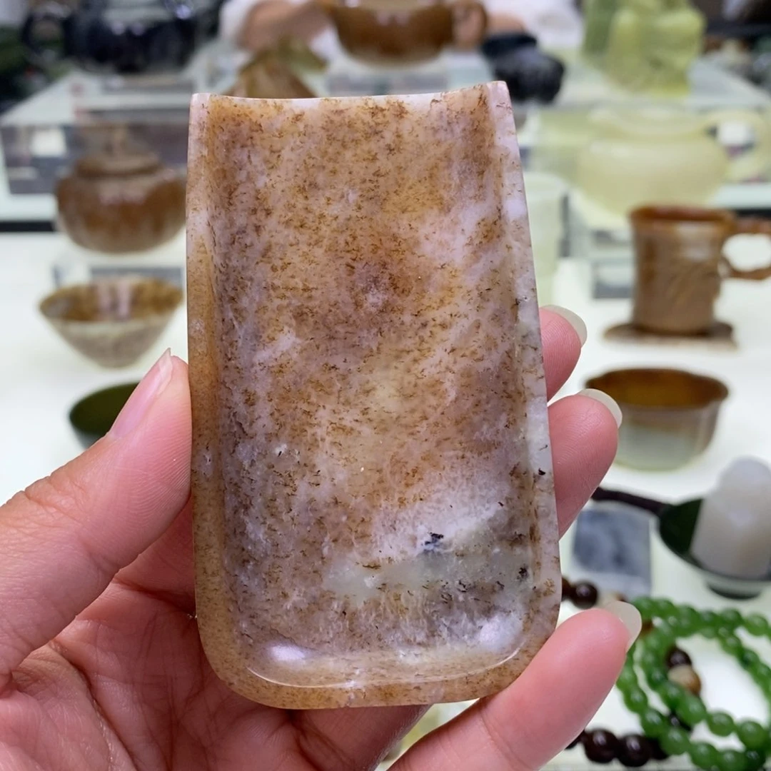 和田玉茶荷未镶嵌