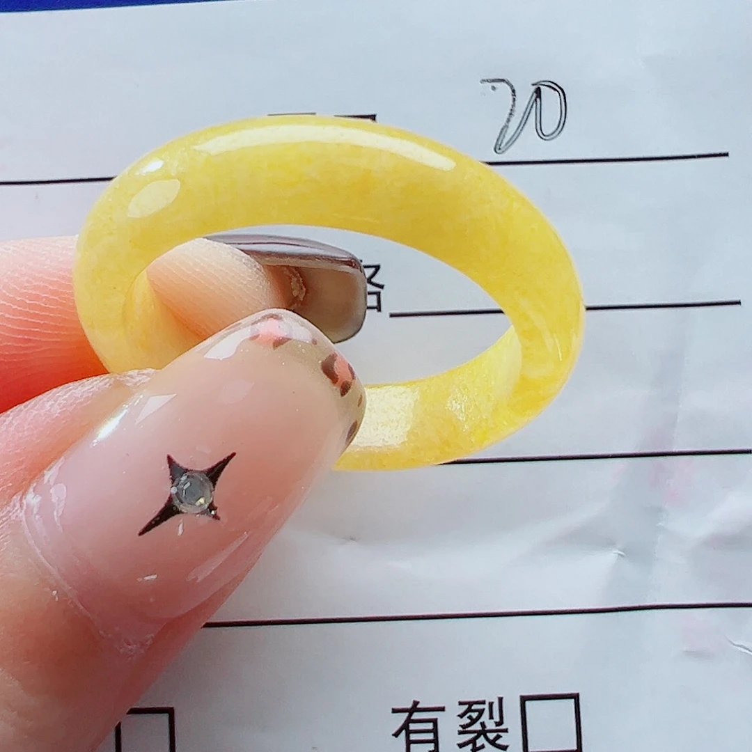 未镶嵌戒指翡翠小*戒圈