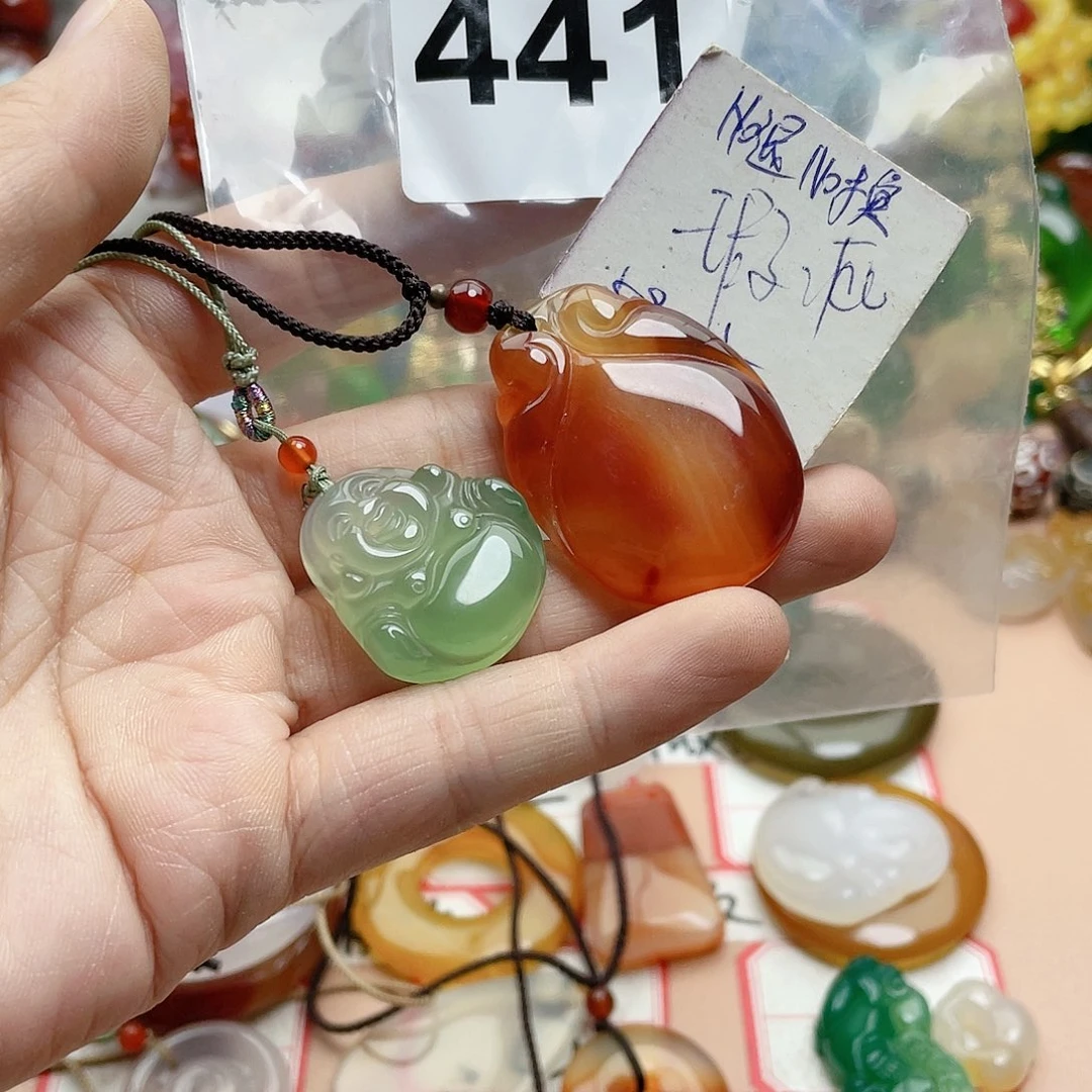 合金颈饰玛瑙/玉髓没***子