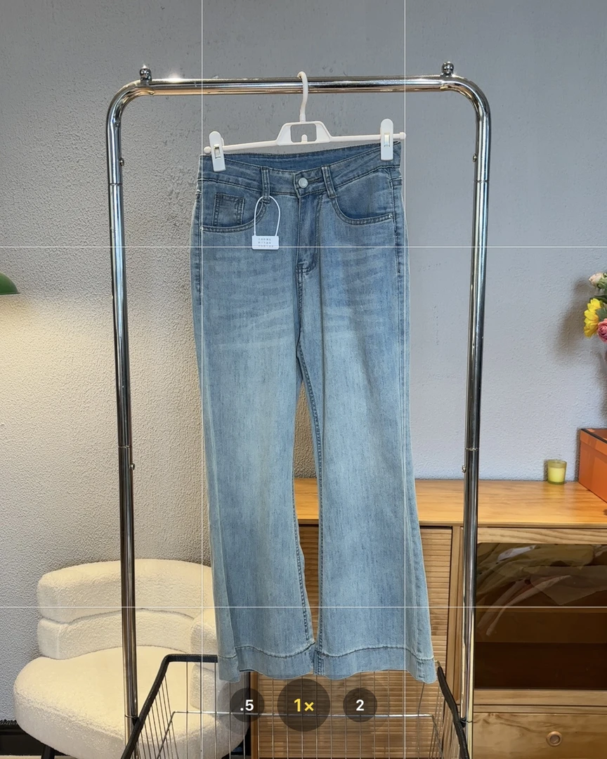 新疆包邮【X5905】牛仔微喇裤