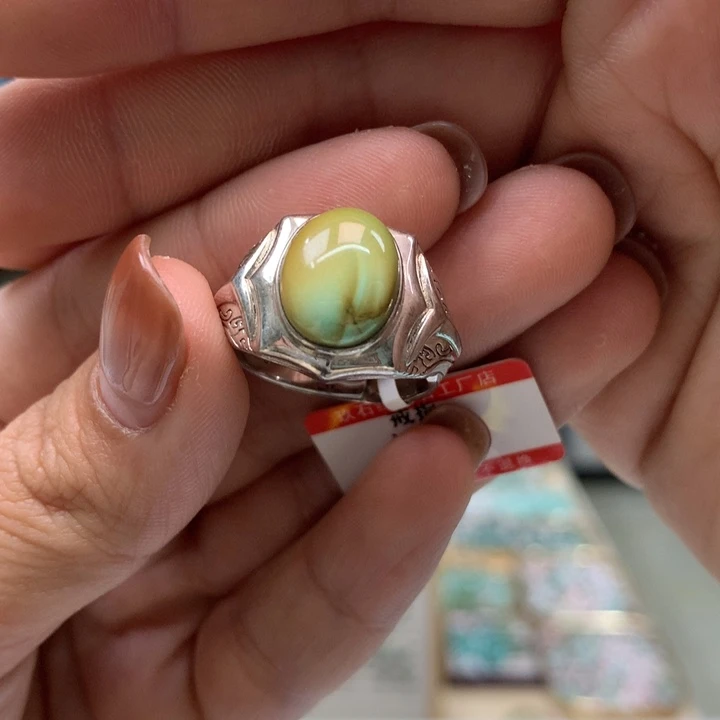 绿松石银S925镶嵌配饰