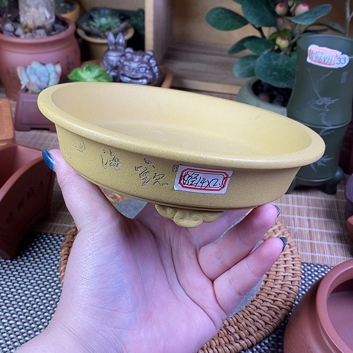 琉璃手工艺品宜兴紫砂精品花盆