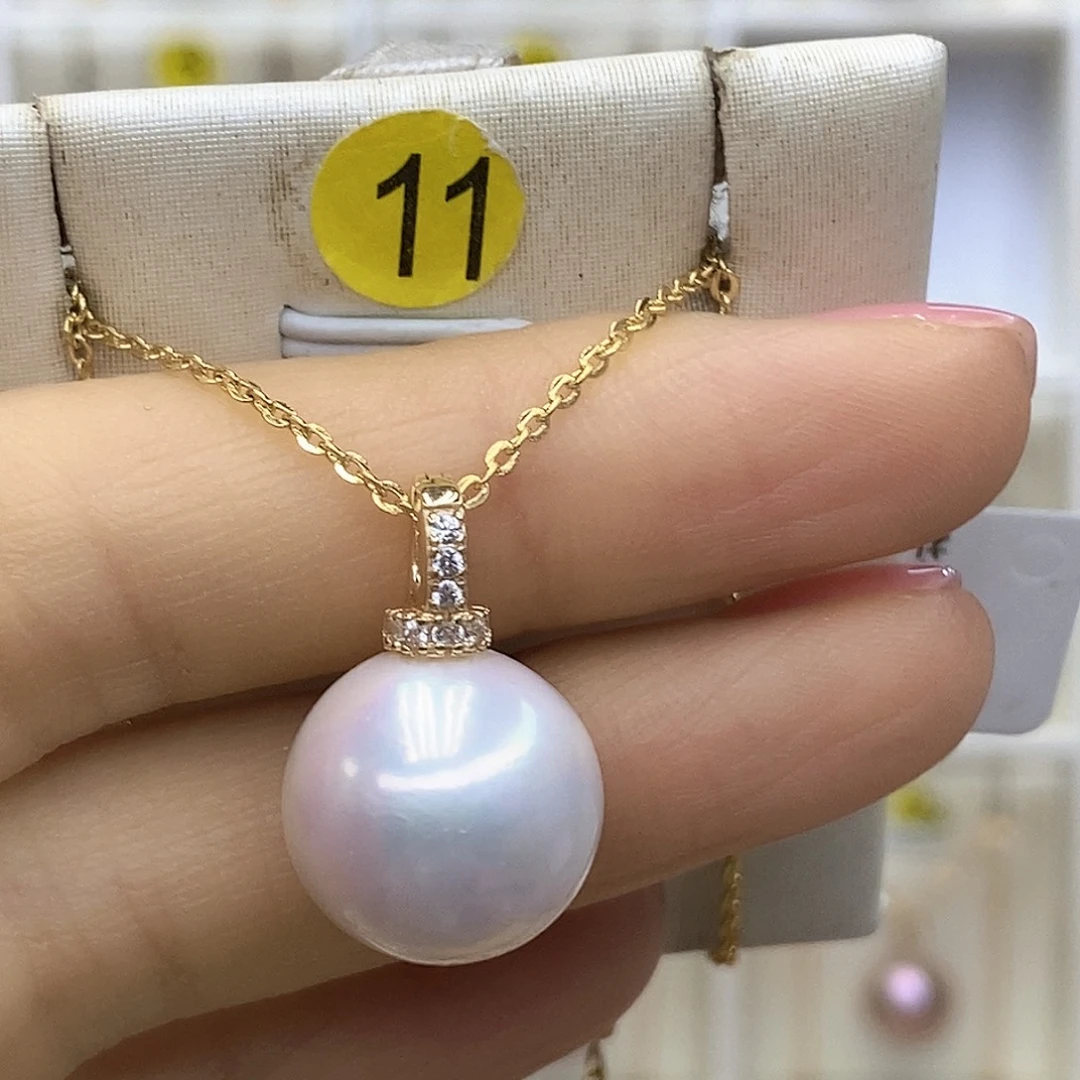 不***话银S925镶嵌吊坠(赠链)淡水珍珠