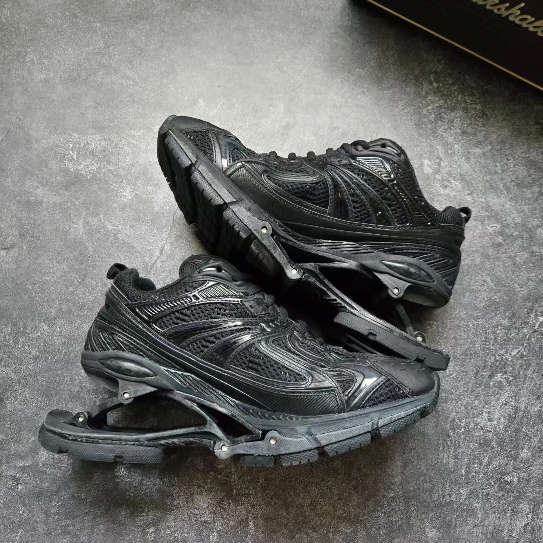 99新 Balenciaga/巴黎世家 X-PANDER 黑弹簧鞋 37码