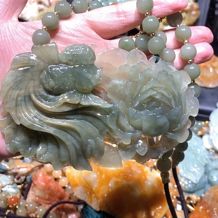 岫玉毛衣链未镶嵌