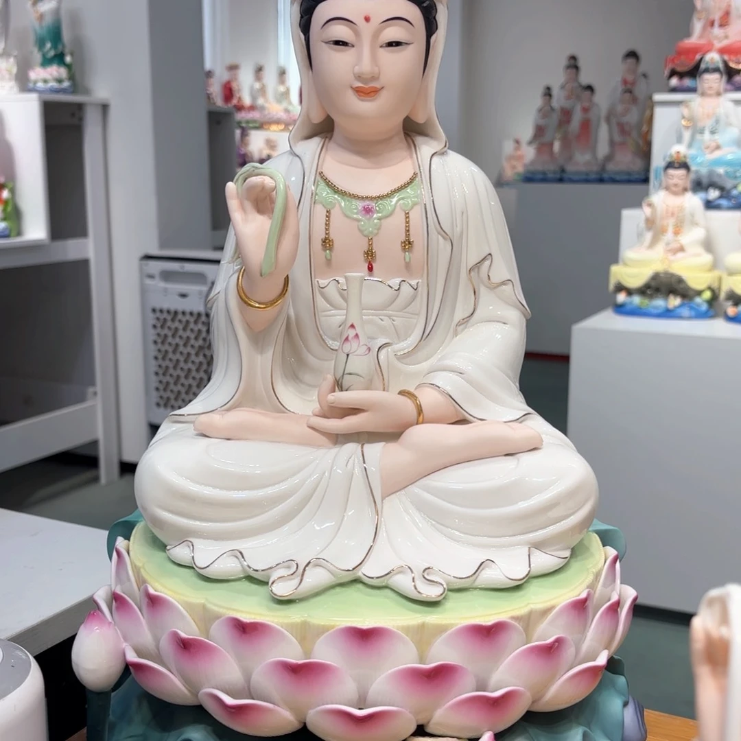 摆件瓷摆件观音18吋