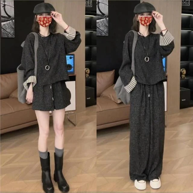 2025春秋季新款女士小香风穿搭休闲时尚西服女套装职业装套装女20