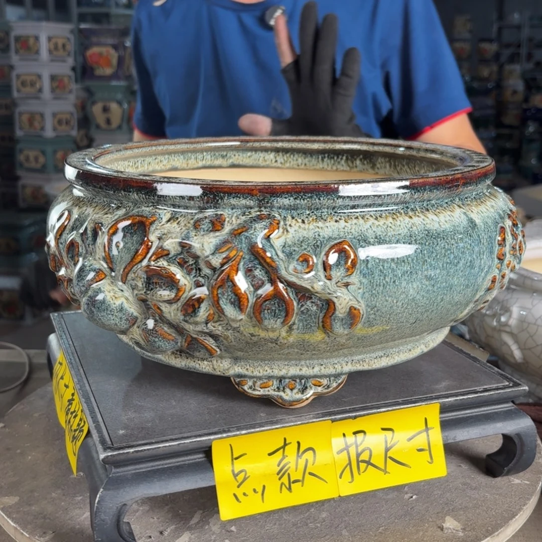 一风堂石湾花盆 内26*12