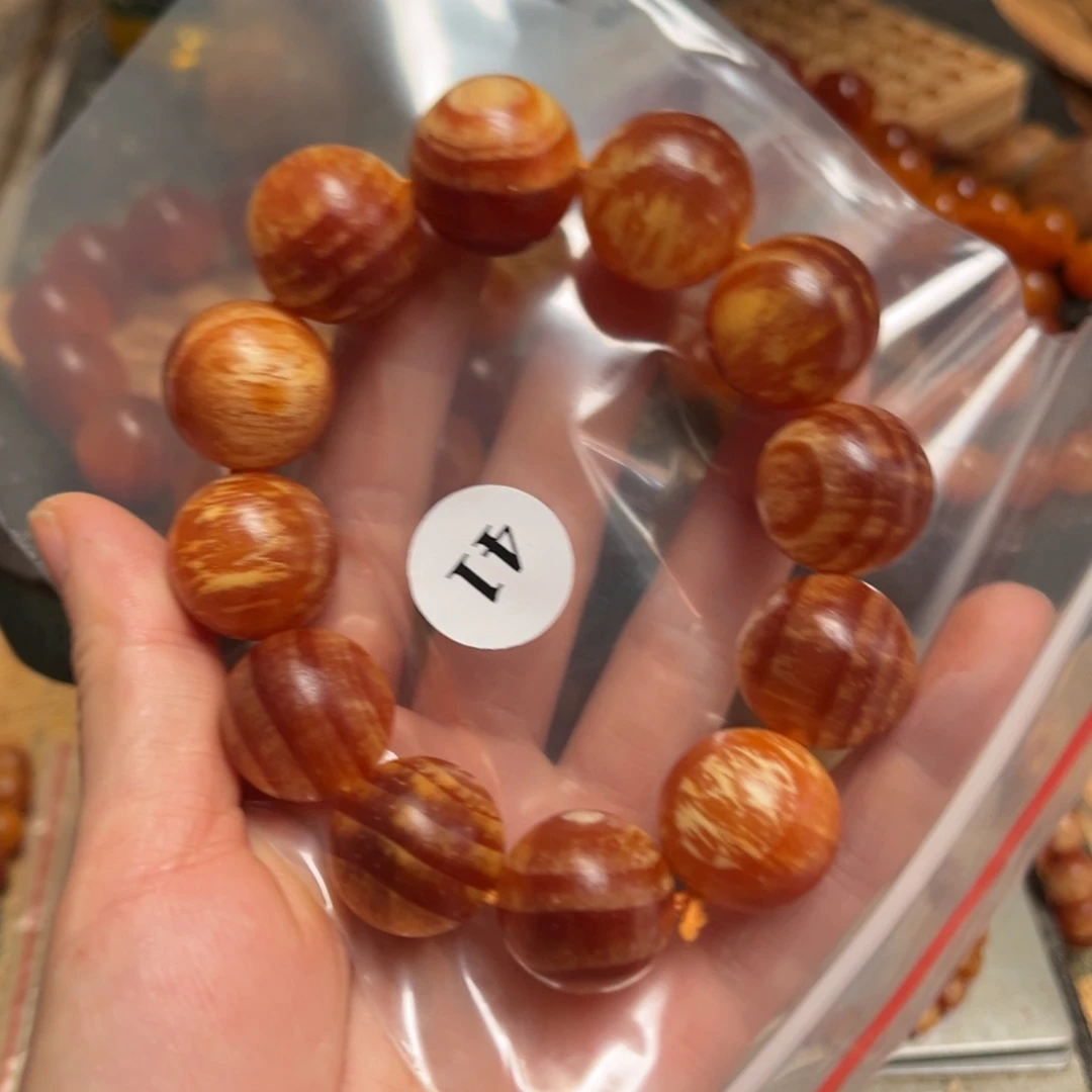 平***9手串/手链松木（琥珀木）41号2.0三通