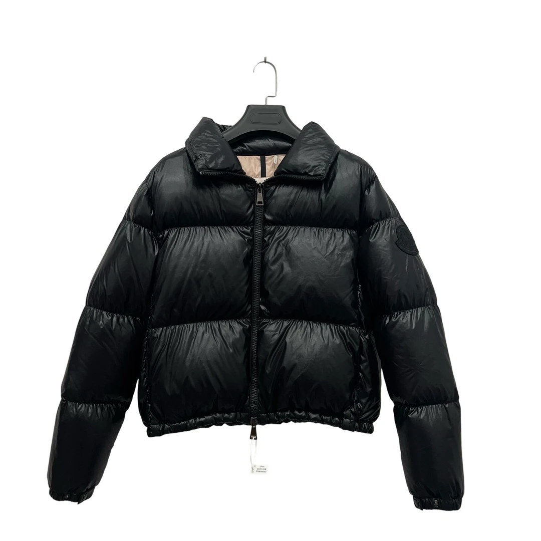 99新 MONCLER Moncler 蒙口 黑色亮面羽绒服 2码/98新/公价14500