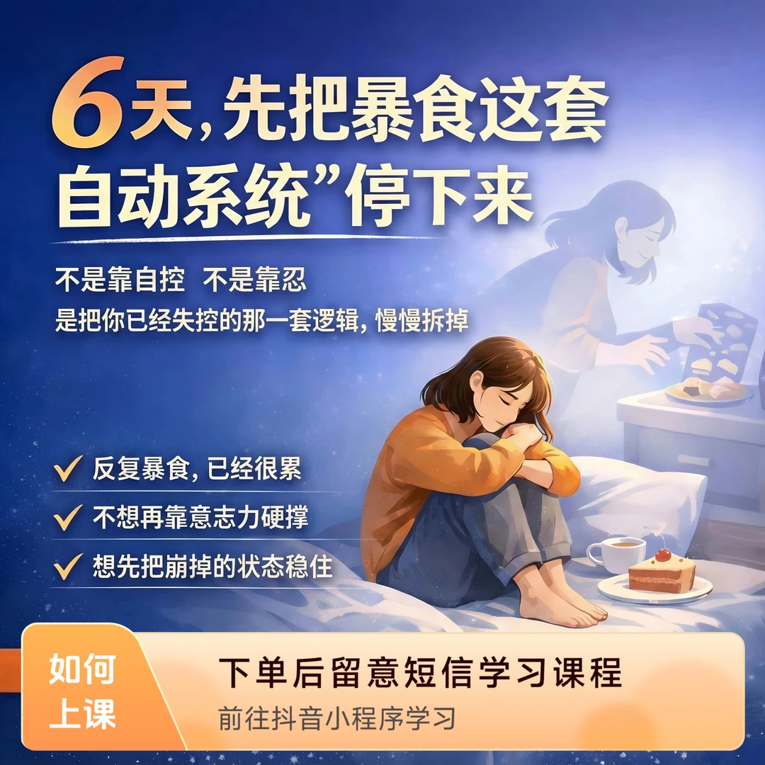 戒暴食行为系统重启6天体验营