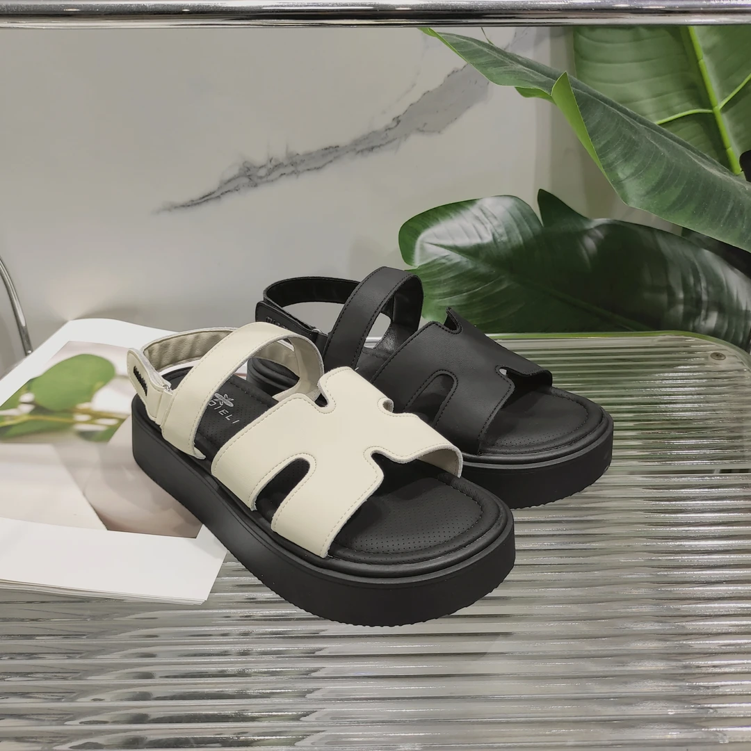 女士外穿夏季新款百搭复古舒适厚底时尚凉鞋2022-9