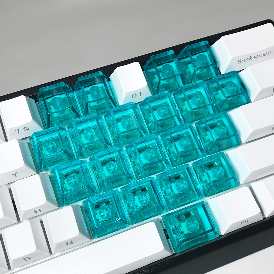 爱心透明键帽佐赫zh980键帽前行者x87迈从ace68爱心键帽小蜜蜂pro