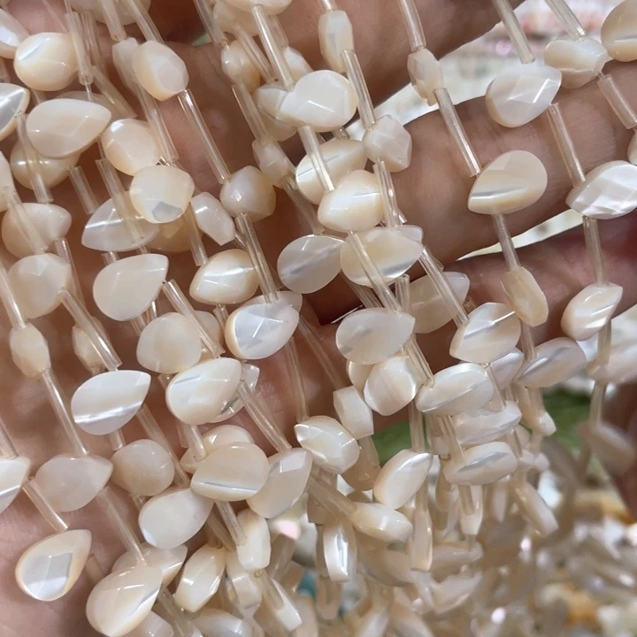 贝壳非金属一条咖色切面小水滴