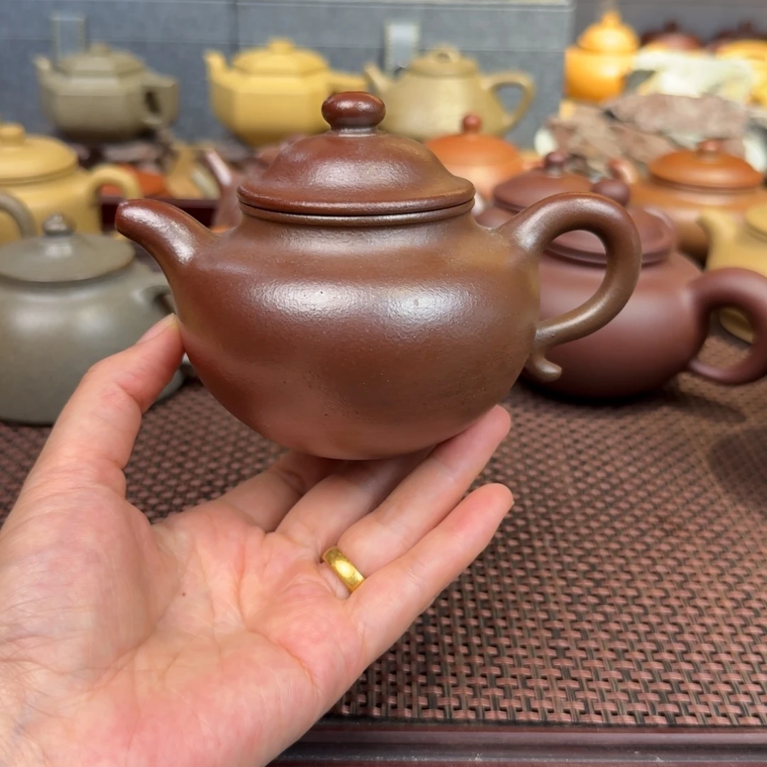 茶壶底槽青260毫升柴烧