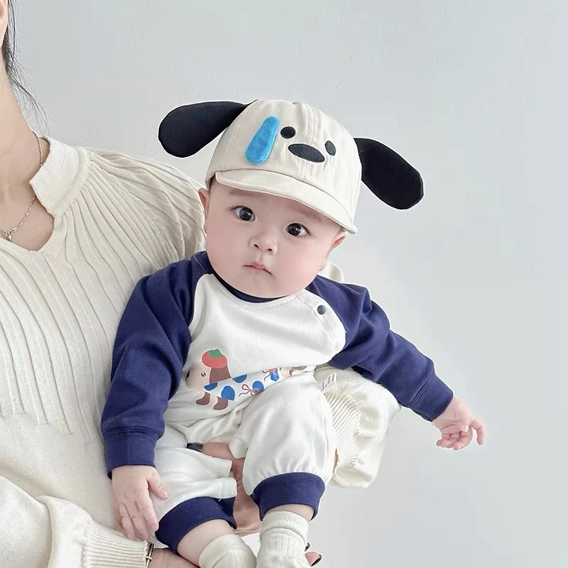 婴儿可爱超萌软檐鸭舌帽春秋季宝宝出游遮阳帽男女小童防晒棒球帽