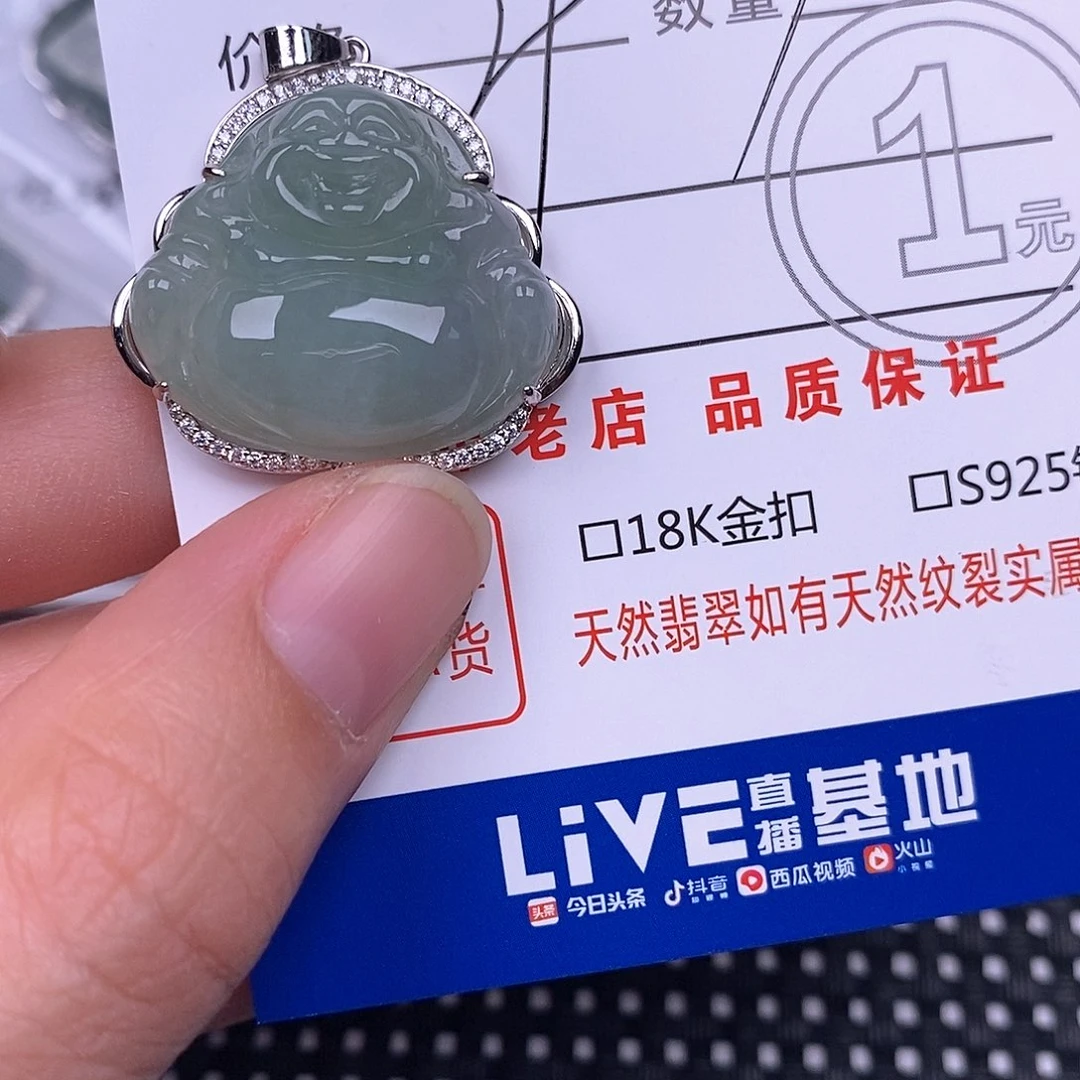 翡翠银S925镶嵌颈饰