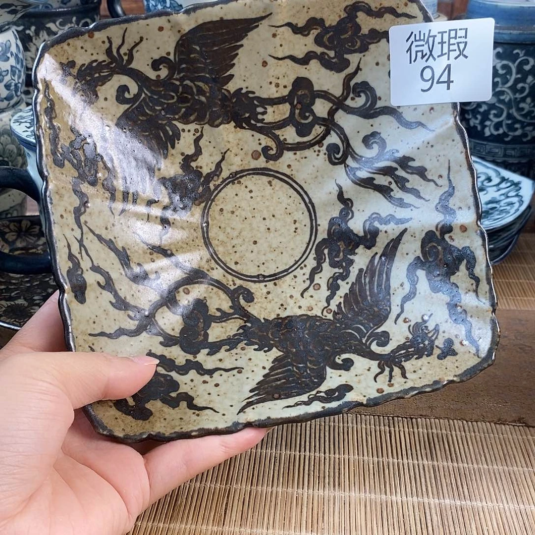 手工手绘青花高温陶瓷