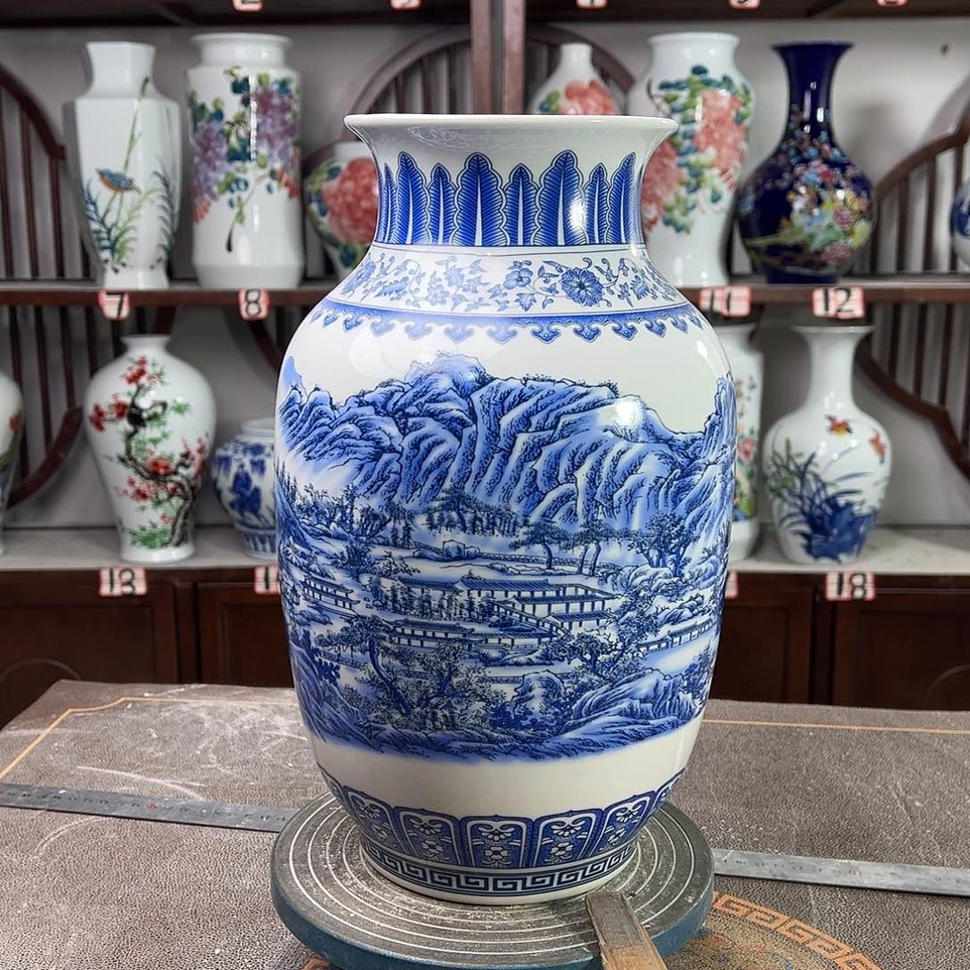 摆件陶景德镇陶瓷富春