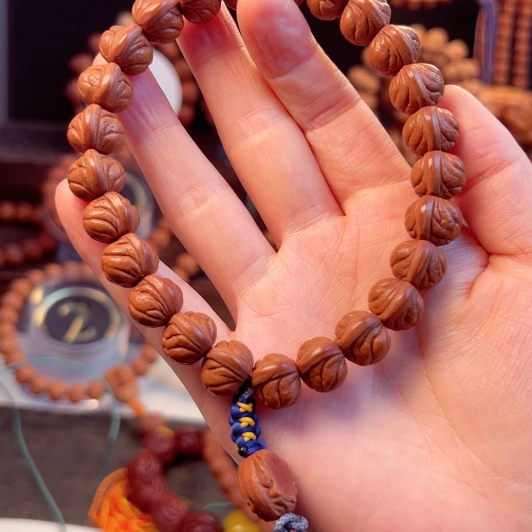 【闪购商品】桃核手串胖*子12尺寸玉龙脊