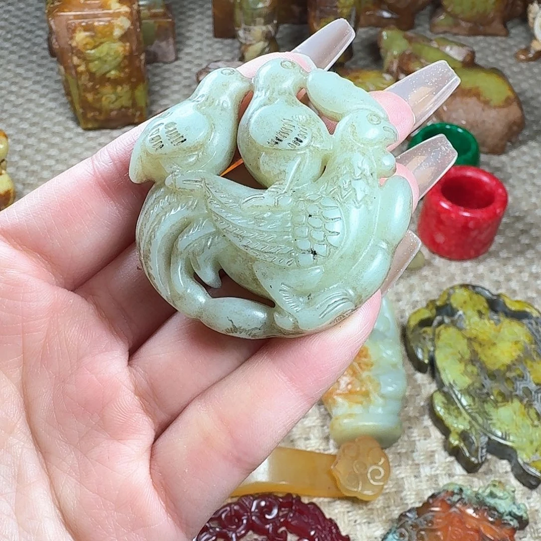 白玉菩提吊坠挂件