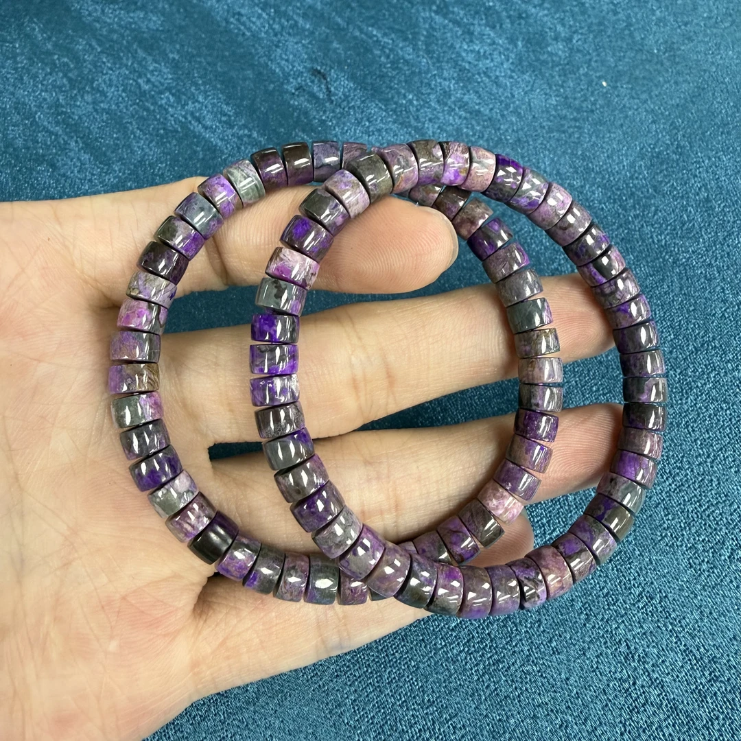 【北野珠宝】纯天然舒俱来手串B05H-396多样性发一6mm+