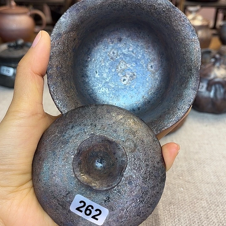 裸柴烧陶瓷手工茶器