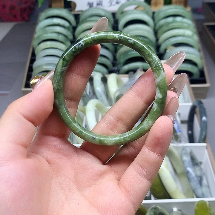 未镶嵌蛇纹石玉手镯26