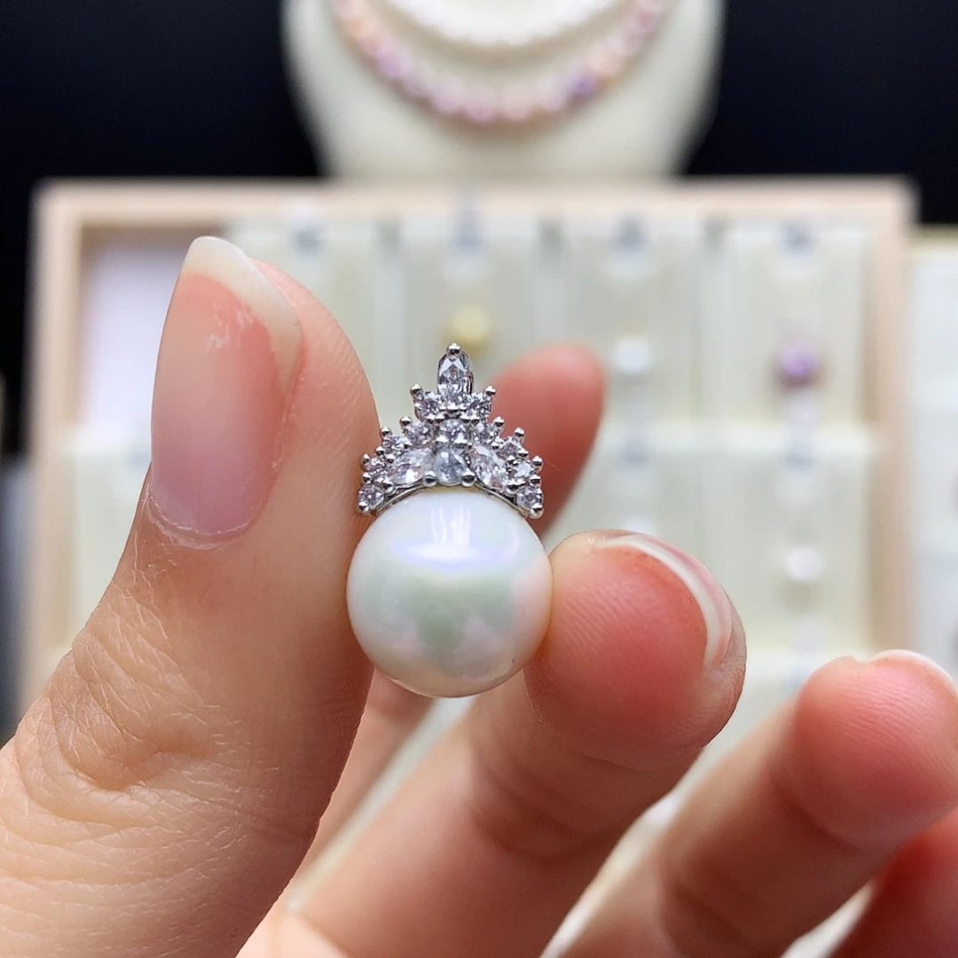 合金淡水珍珠颈饰