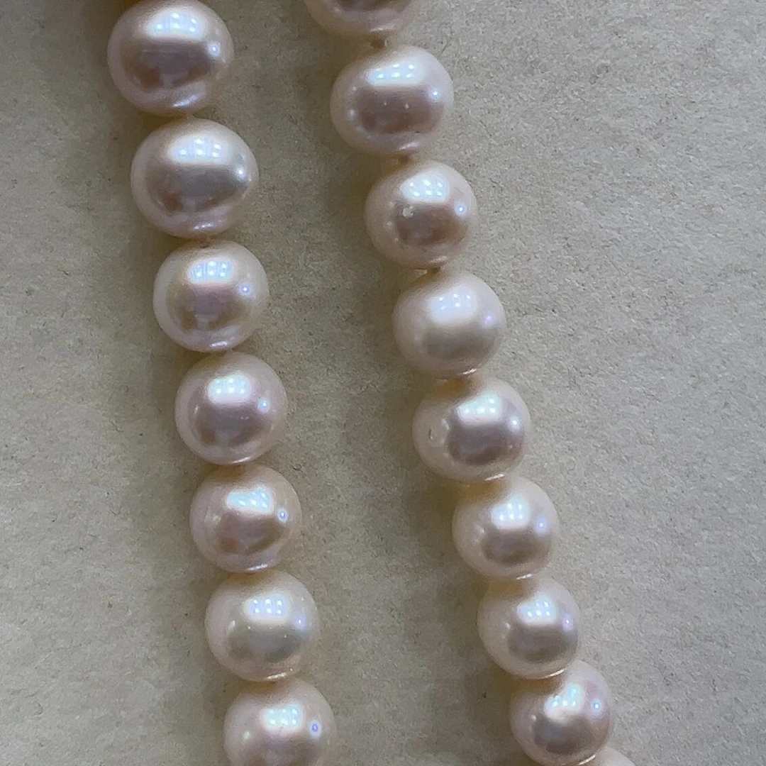 颈饰淡水珍珠银S925镶嵌➕10-11