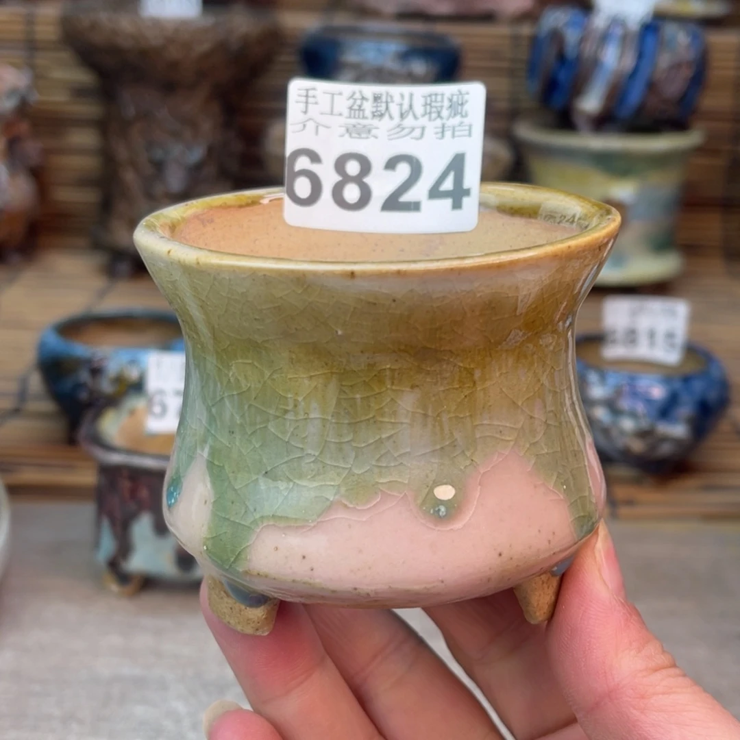 手工花盆默认瑕疵完美者勿拍