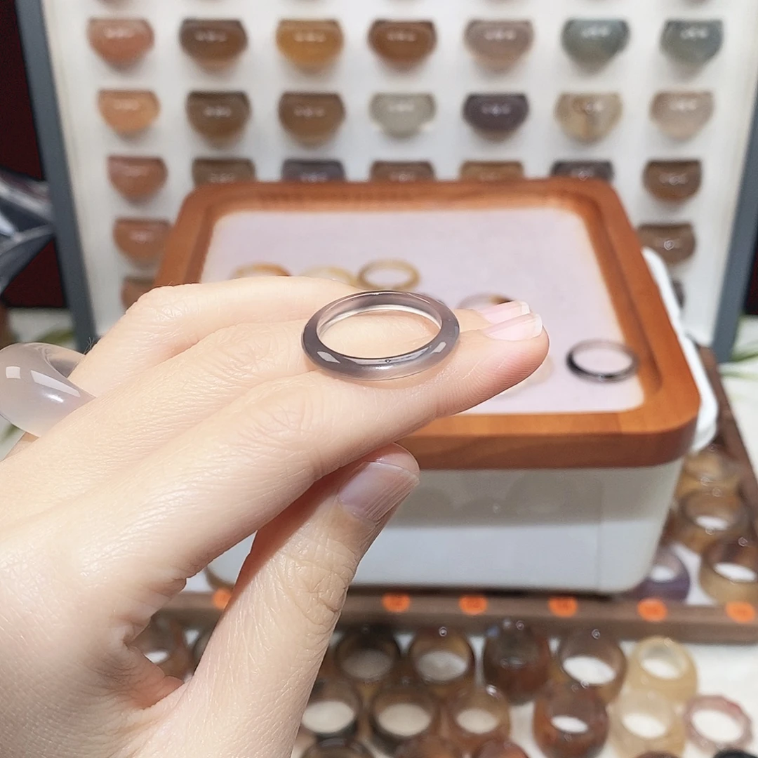 了***宿玛瑙/玉髓未镶嵌戒指港20