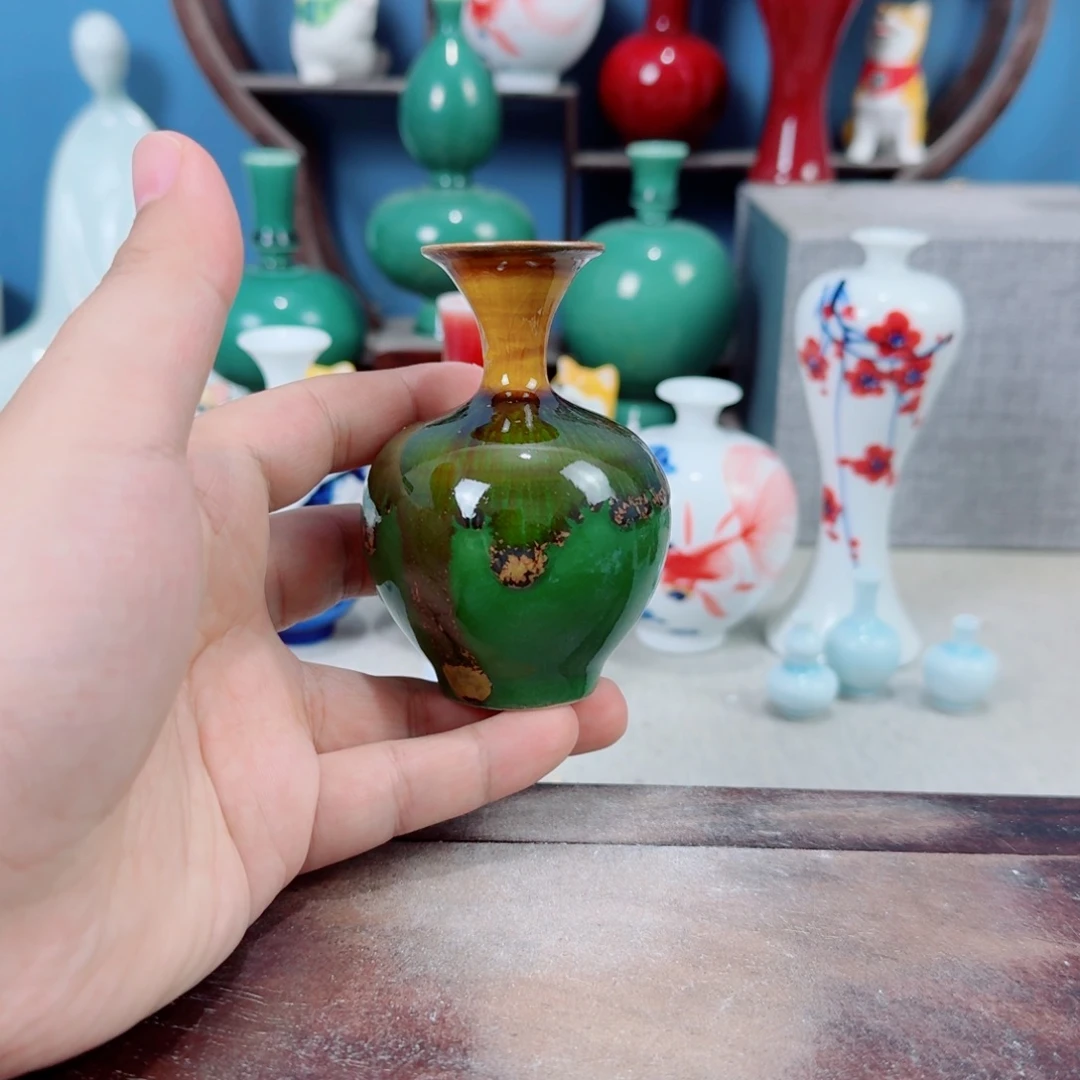 陶瓷手工小花器摆件