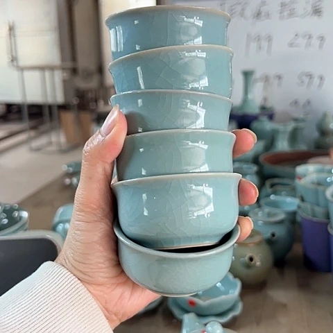 汝瓷开片微瑕主人杯福利