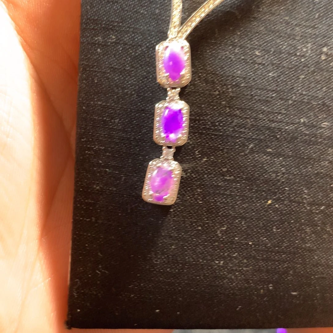 苏纪石（舒俱来）项链银S925镶嵌