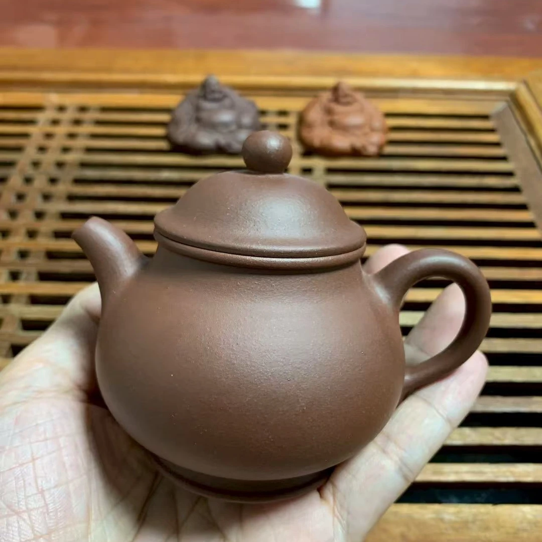 原矿底槽清好泥料小品潘壶 150cc半手工制作 家用功夫茶具
