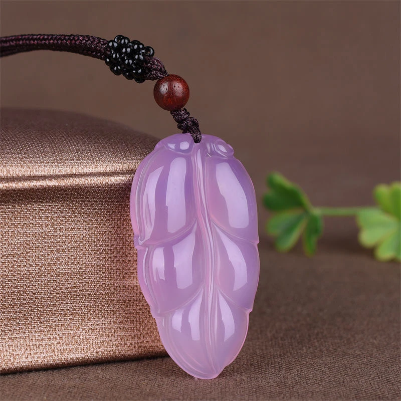 A021叶子 天然玉石吊坠