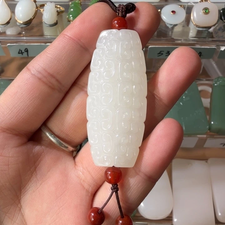 和田玉颈饰未镶嵌新疆和田玉仿古勒子