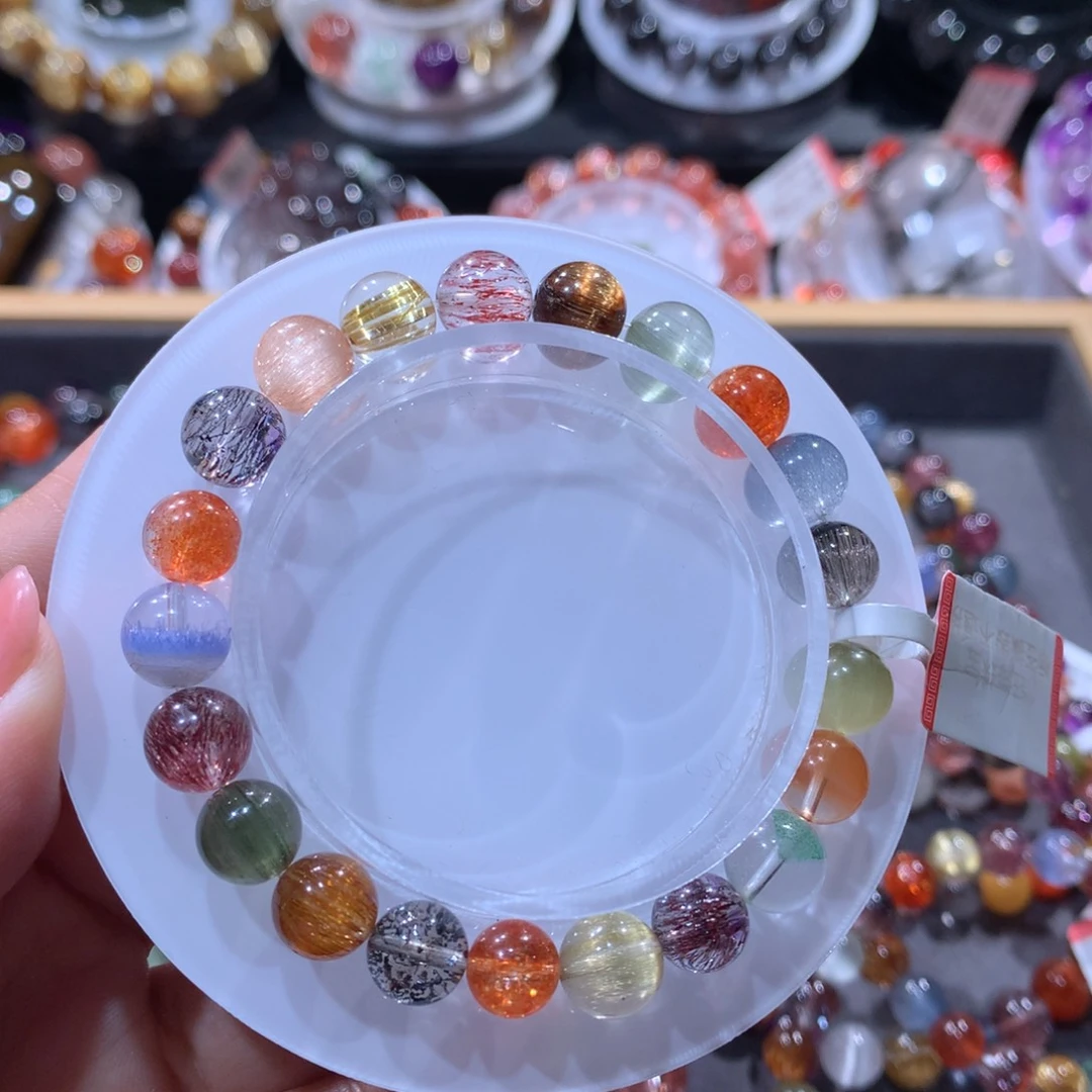 手链水晶未镶嵌水晶多宝8mm