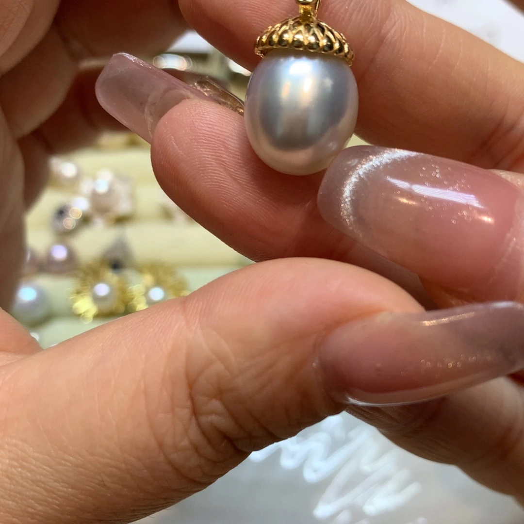 海水珍珠颈饰银S925镶嵌