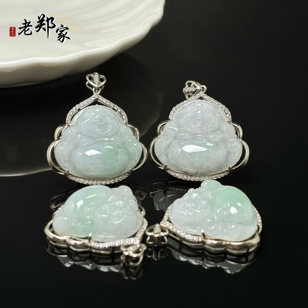 【老郑家】925银镶翡翠吊坠 多样性发一件不带链 FC152