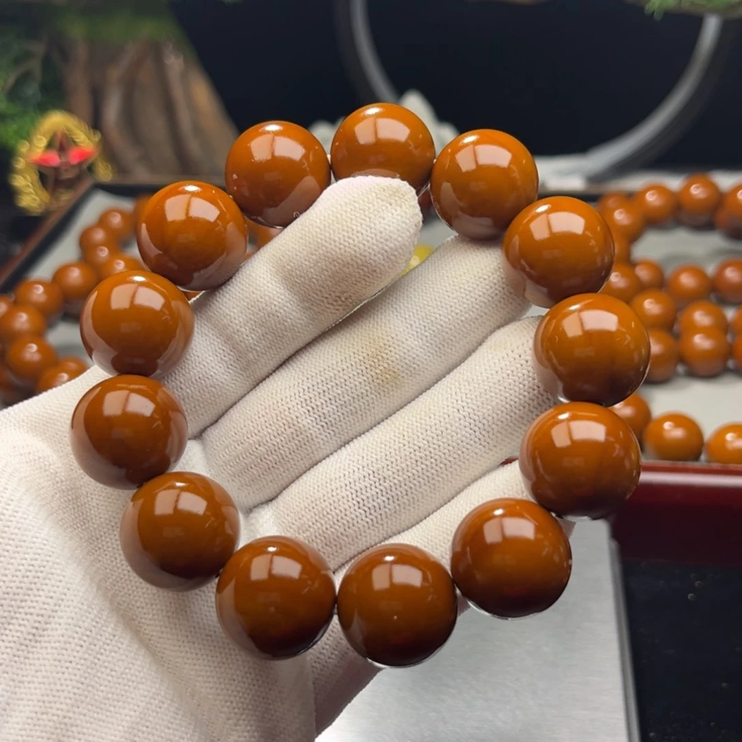 橄榄核手串方*，1.9+树王全品铁核 小孔 微瑕