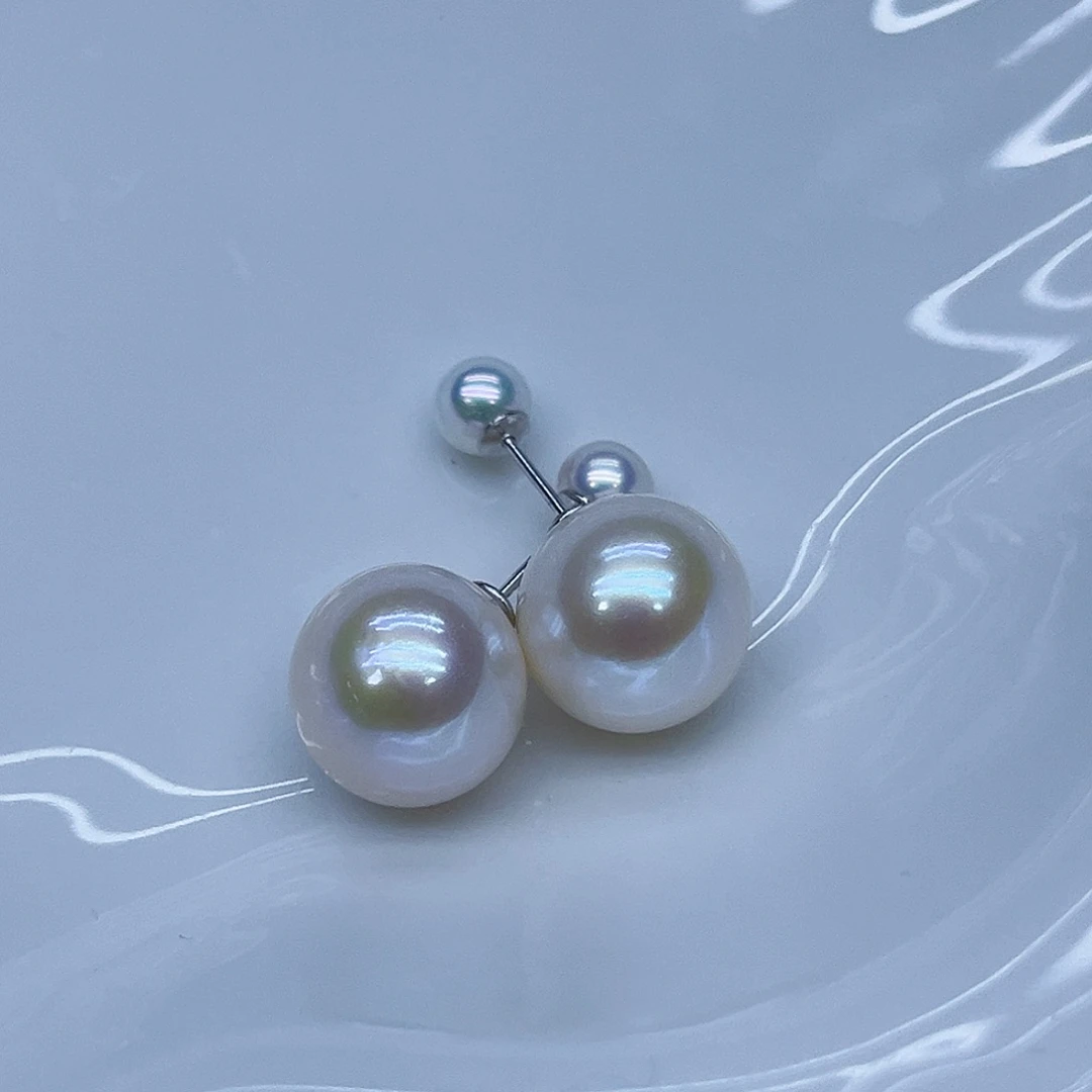 银S925镶嵌淡水珍珠颈饰