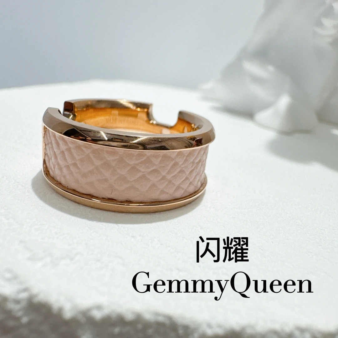 钛钢皮质戒指 闪耀GemmyQueen戒指GQ01962